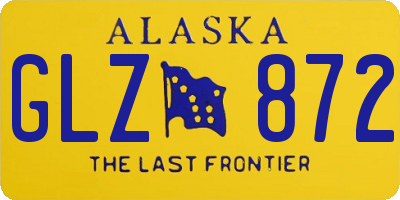 AK license plate GLZ872