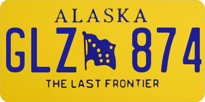 AK license plate GLZ874