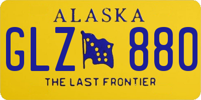 AK license plate GLZ880