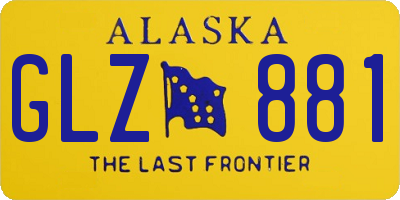 AK license plate GLZ881