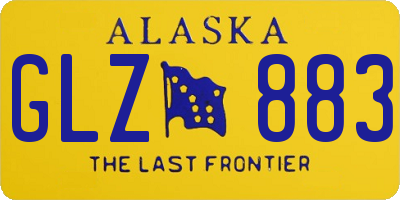 AK license plate GLZ883