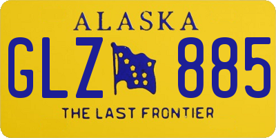 AK license plate GLZ885
