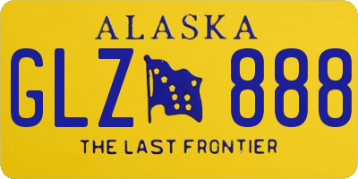 AK license plate GLZ888