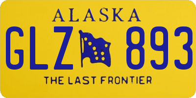 AK license plate GLZ893