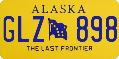 AK license plate GLZ898