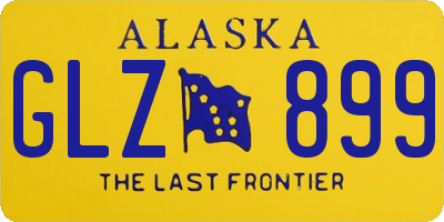 AK license plate GLZ899