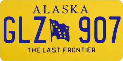 AK license plate GLZ907