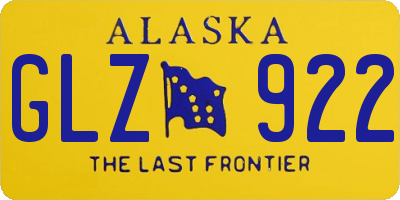 AK license plate GLZ922