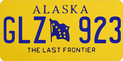 AK license plate GLZ923