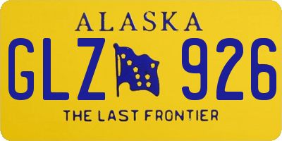 AK license plate GLZ926