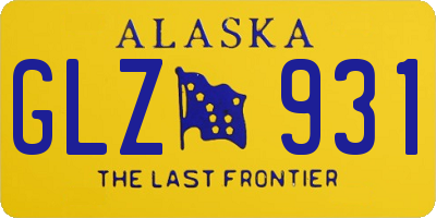 AK license plate GLZ931