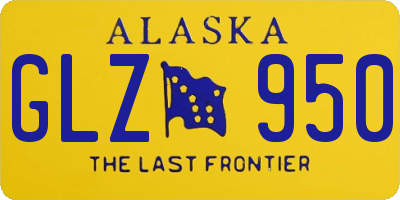 AK license plate GLZ950
