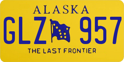 AK license plate GLZ957