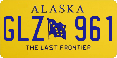 AK license plate GLZ961