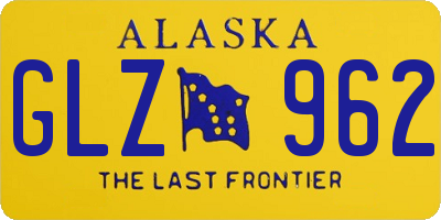 AK license plate GLZ962
