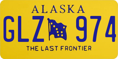 AK license plate GLZ974