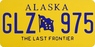 AK license plate GLZ975