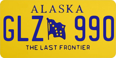 AK license plate GLZ990