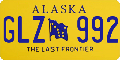 AK license plate GLZ992