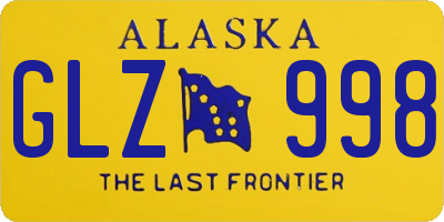 AK license plate GLZ998