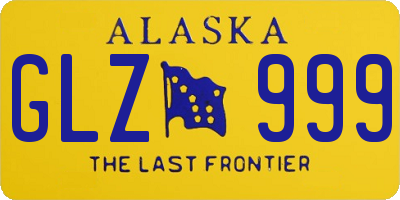 AK license plate GLZ999
