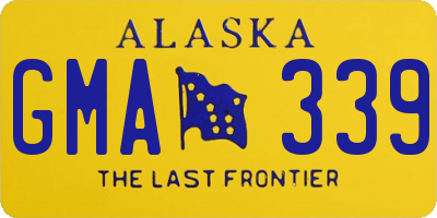 AK license plate GMA339