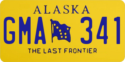 AK license plate GMA341