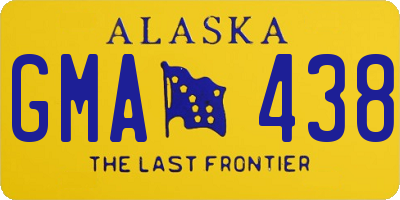 AK license plate GMA438