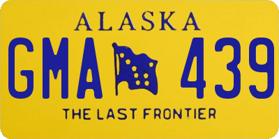 AK license plate GMA439