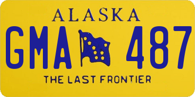 AK license plate GMA487