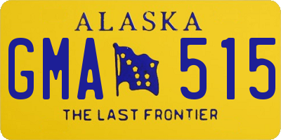 AK license plate GMA515