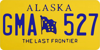 AK license plate GMA527