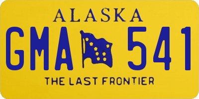 AK license plate GMA541