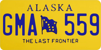 AK license plate GMA559