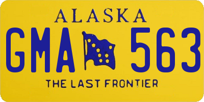 AK license plate GMA563