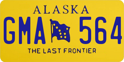 AK license plate GMA564