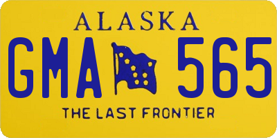 AK license plate GMA565