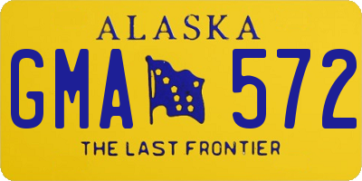 AK license plate GMA572