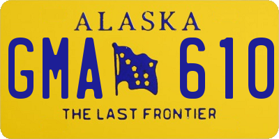 AK license plate GMA610