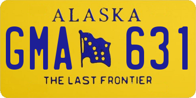 AK license plate GMA631