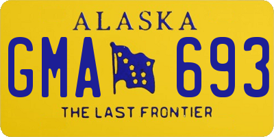 AK license plate GMA693