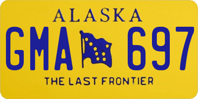 AK license plate GMA697