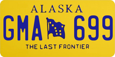AK license plate GMA699