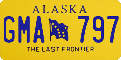 AK license plate GMA797