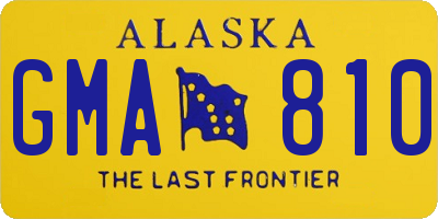 AK license plate GMA810