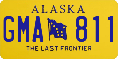 AK license plate GMA811