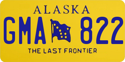AK license plate GMA822