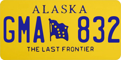 AK license plate GMA832