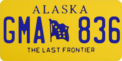 AK license plate GMA836