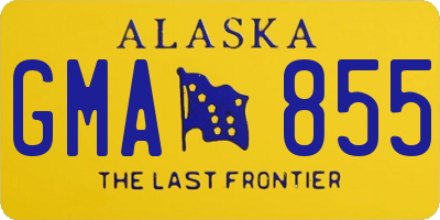 AK license plate GMA855